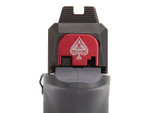 NDZ Ruger RXM Rear Slide Cover Plate - Aluminum or Brass On the Gun Close Up