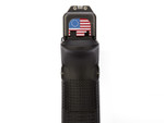 NDZ Glock Gen 1-5 Rear Slide Cover Plate, US Flag - On the Gun