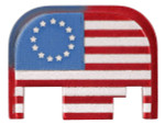 NDZ Glock Gen 1-5 Rear Slide Cover Plate, US Flag - Front View