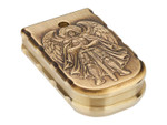 NDZ Glock 48 43X Extra Thick Magazine Floor Base Plate Heavyweight Brass, 3D Designs - Angled View