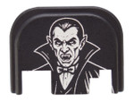 NDZ Glock Halloween Rear Slide Cover Plates - Dracula plate front Closeup
