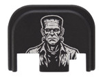 NDZ Glock Halloween Rear Slide Cover Plates - Frankenstein plate front Closeup