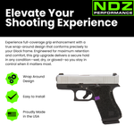 NDZ Glock 43X, 48 Pro Wrap Around Decal Grip - Elevate your shooting experience