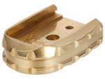 NDZ Sig Sauer P365 X Macro Fuse Brass Extended Magazine Plate - Angled View