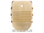 NDZ Sig Sauer P365 X Macro Fuse Brass Extended Magazine Plate - Engraving Example
