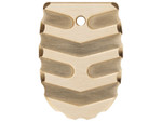 NDZ Sig Sauer P365 X Macro Fuse Extended Brass Magazine Plate, Aspis Cut - Bottom View