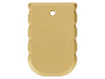 NDZ Glock V-Series Magazine Floor Plate, Heavyweight Brass - Bottom View