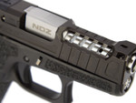 NDZ Glock 43, 43X Artemis Slide and Barrel - On the Gun Closeup