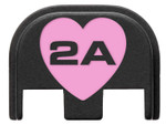 NDZ Limited Edition Valentine's Day Rear Plates - Glock Gen 5 Closeup