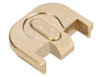 NDZ Glock Gen 1-5 Rear Slide Plate with Engraved Patterns, Brass - Back View