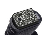 NDZ Glock Gen 1-5 Magazine Floor Plate with Engraved Patterns - On the Gun Example