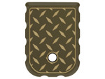 NDZ Glock Gen 1-5 Extra Thick Magazine Floor Plate with Engraved Patterns, Brass - Example Plate 1