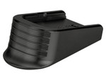 NDZ Glock 43X, 48 Magazine Floor Plate with Finger Extension, Engraved Patterns - Front View