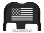 NDZ Glock Gen 6 & V-Series Rear Slide Cover Plates - Laser Engraving Example