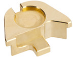 NDZ Walther PDP Rear Slide Plate, Brass - Back View