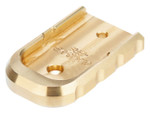 NDZ Glock 43X, 48 Magazine Base Plate, Brass - Top View
