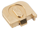 NDZ PSA Dagger Micro USA 250th Anniversary Rear Plates, Brass - Angled View Back