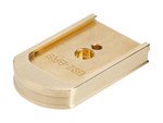 NDZ Beretta 92 & 96 Magazine Plate, Brass - Angled View