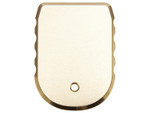 NDZ Springfield Echelon 17 Round Extended Magazine Plate, Brass - Bottom View