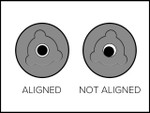 Suppressor Bore Alignment Check Rods with Storage Tube - Alignment Guide