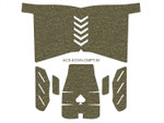 NDZ Textured Grip for Springfield Armory Echelon Compact, Granulate, Cut - Medium, Olive Drab Green