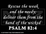 692 - Bible Psalm 82:4