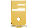 NDZ Gold Magazine Plate for Glock 43 (*LZ)