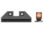Night Fision Sight Set For Glock 10mm and .45 Auto Gen 1-5 Square Notch With Orange Outline and Green Tritium