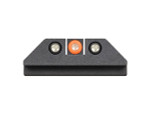 Night Fision Sight Set For Glock 10mm and .45 Auto Gen 1-5 Square Notch With Orange Outline and Green Tritium - Sight Alignment