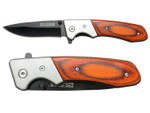 TAC-FORCE TF-469 3" Spring Assisted Pocket Knife Wood (*LZ)