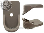 NDZ Cerakote FDE Magazine Plate Finger Extension for Springfield Armory XD-S