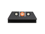 Night Fision Sight Set For Glock  9mm, .40, .45 G.A.P and .357 Gen 1-5 Square Notch With Orange Outline and Green Tritium