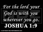 696 - Bible Joshua 1:9