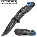 TAC-FORCE TF-525PD Police 3.25" Spring Assisted Folding Pocket Knife
