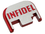 NDZ Red Rear Slide Plate For Glock GEN 1-4 Infidel 3-D Inverse CNC
