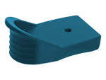 NDZ Blue Magazine Plate Finger Extension Textured for Smith & Wesson Shield .45 6RD - Angled View Up