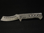 TAC-FORCE TF-892 5" Curved Straight Edge Spring Assisted Pocket Knife Black