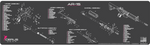 Cerus Gear Gun Mat for AR-15 Schematic Magnum Promat Grey Pink