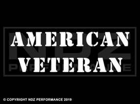 031 - American Veteran Text Stencil