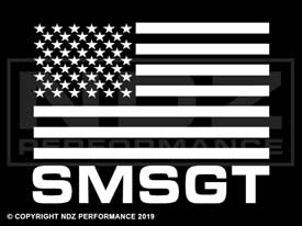 1438 - US Flag E-8 Airforce Senior Master Sergeant SNCO