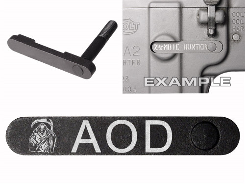 NDZ for AR-15 SW 15-22 Black Magazine Catch Grim Reaper AOD