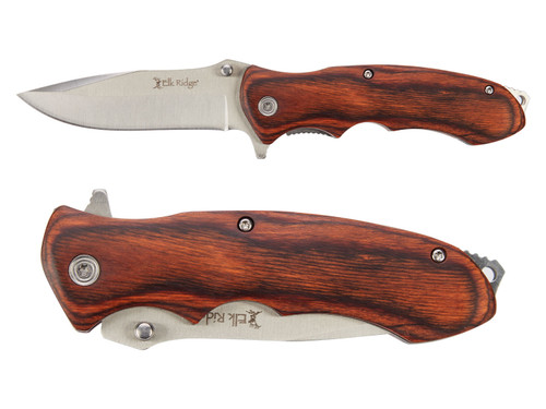 Elkridge 3.5 " Spring Assisted Folding Pocket Knife ER-A160SW - All Angles