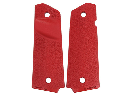 Magpul 1911 Pistol Grip Panel in USMC Red Cerakote with Diamond Cross-Section - Complete Kit