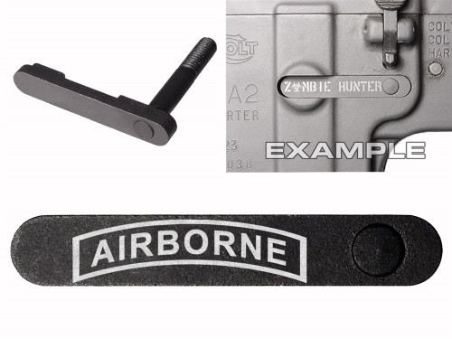 NDZ AR-15 SW 15-22 Black Magazine Catch 054 Banner Airborne