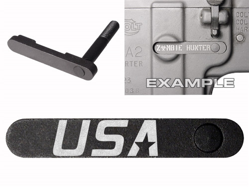 NDZ AR-15 SW 15-22 Black Magazine Catch 521 USA logo