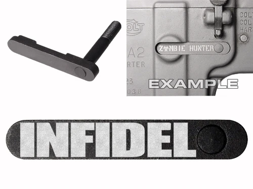 NDZ for AR-15 SW 15-22 Black Magazine Catch Infidel