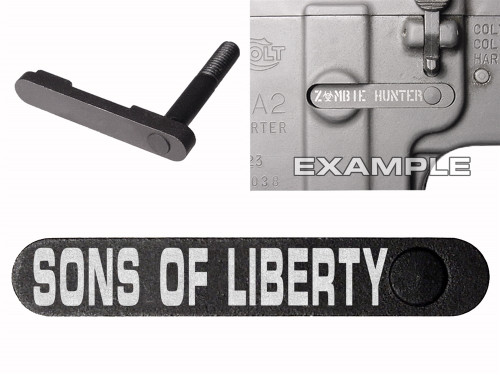 NDZ AR-15 SW 15-22 Black Magazine Catch SONS OF LIBERTY