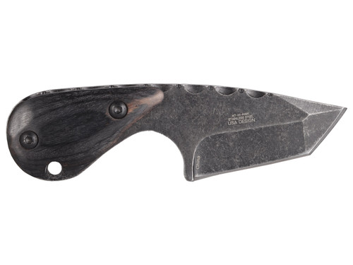 Mtech Full Tang Tanto Fixed Blade 5" Knife Black MT-20-90BK - Side View