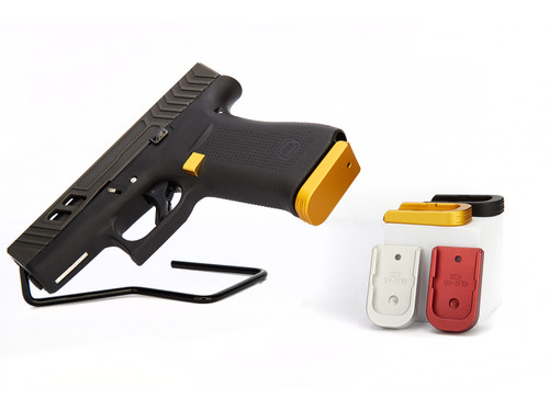 NDZ Magazine Floor Base Plate for Glock 43X 48, 9MM - Multiple Colors