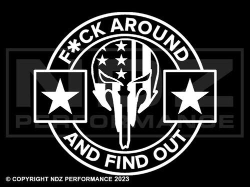 2094 - FAFO NDZ Skull Flag